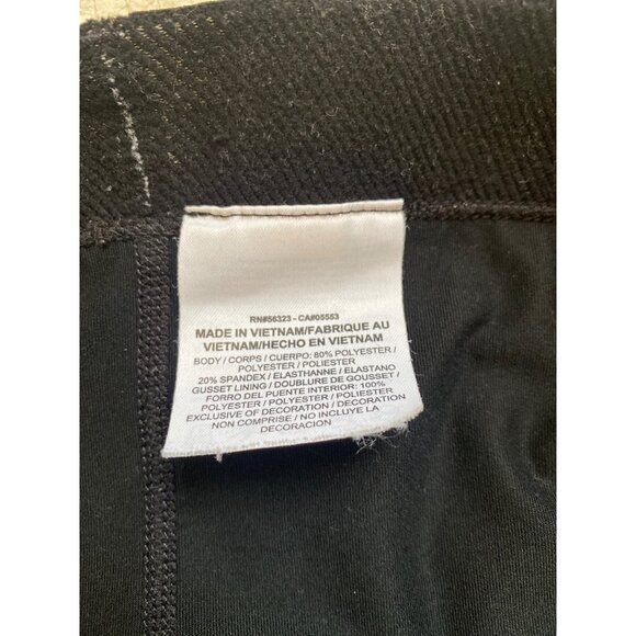 Nike Pro Dri-Fit Black Compression Shorts With White Logo Women’s Size M - Picture 5 of 5